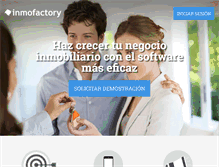 Tablet Screenshot of inmofactory.com